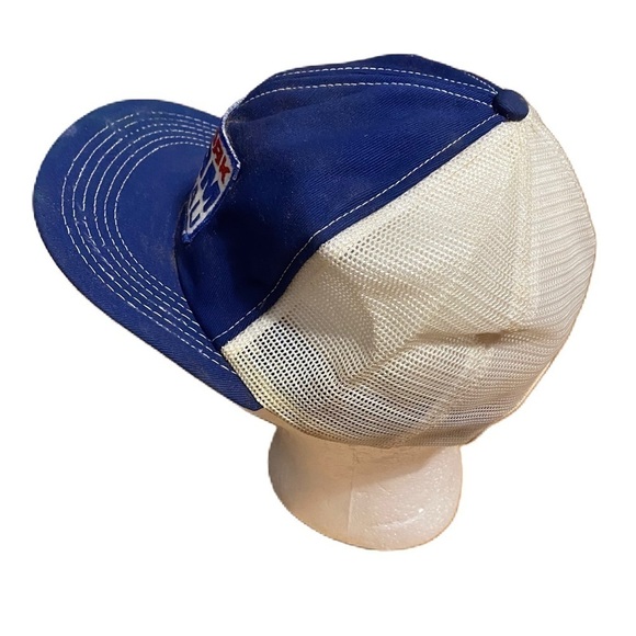 Vintage New York Farm Bureau Patch Mesh Snap Back Trucker Hat Red White Blue - Picture 4 of 7